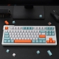 Salmon 104+9 GMK ABS Doubleshot Double Shot Keycaps Set for Cherry MX Mechanical Gaming Keyboard